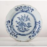 Two Chinese blue and white Export Porcelain plates, early 19th century,