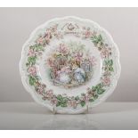 Set of four Royal Doulton "Brambly Hedge" plates, "The Seasons", Coalport, Minton and other plates,