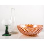 Large collection of glassware, including Babycham glasses, Carnival Glass bowls,