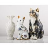 Winstanley pottery model of a tabby cat, 24cms, decorative and household china, (7 boxes).