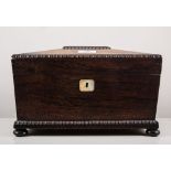 Rosewood tea caddy