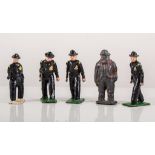 Small collection of lead soldiers, animal set, diecast vehicles, etc.