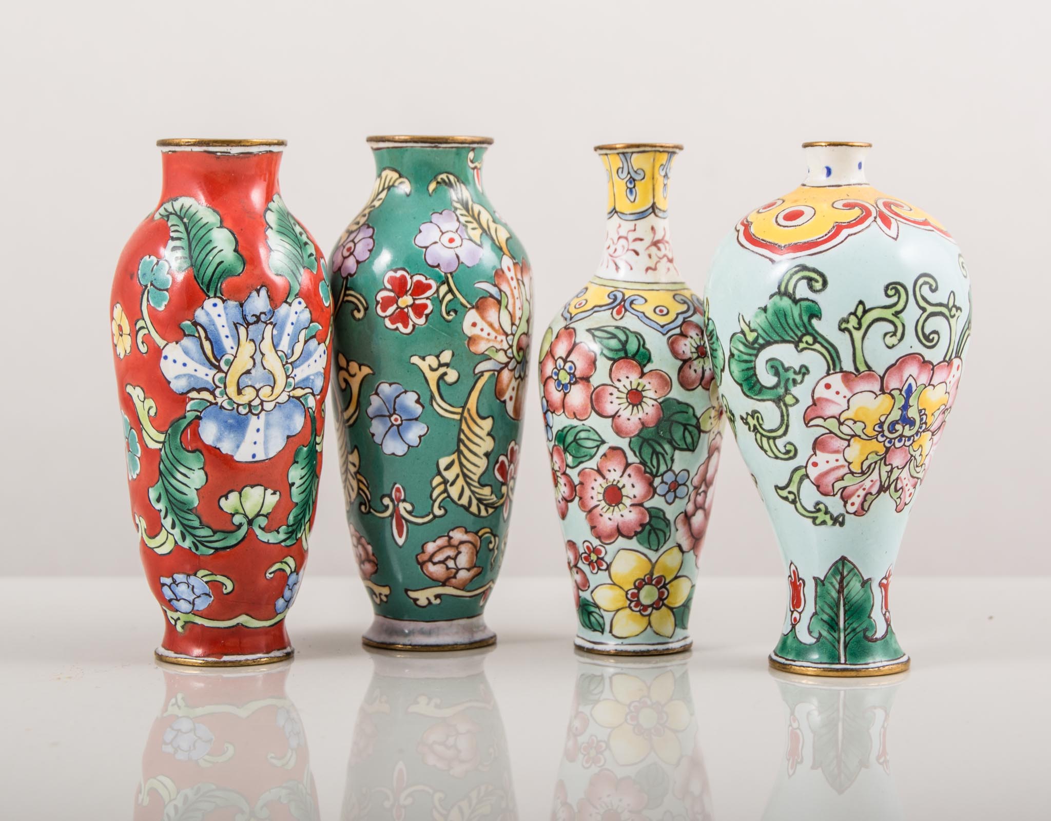 Franklin Porcelain miniature vase collection, "The Treasures of the Imperial Dynasties",