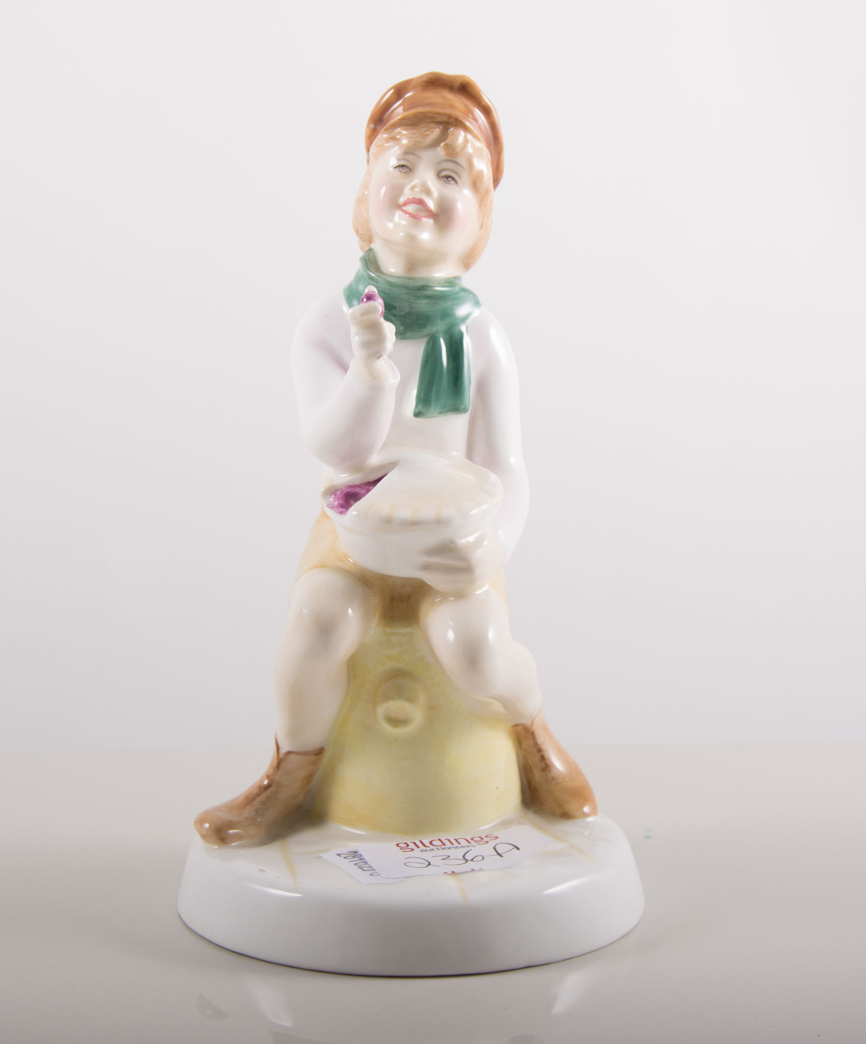 Royal Doulton figure - "Little Jack Horner" 1983 HN3034 and Royal Doulton figure part bachelor tea