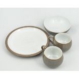 Denby stoneware combination service, duck egg glaze.