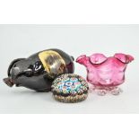 Quantity of Murano glass, paperweight,