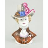 Coalport limited edition bust, 'Elizabeth', No. 25/100, 22cm high.