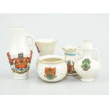 A large collection of Goss and other crested china, in three boxes.