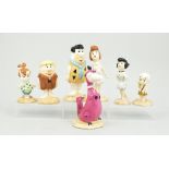 Beswick pottery Flintstones set, including Fred Flintstone, Wilma Flintstone, Pebbles Flintstone,