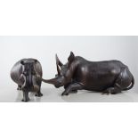 Musembi Wakamba Tribe, carved hardwood model of a Hippopotamus, length 30cms,