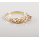 Diamond five stone ring,