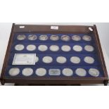 The Birmingham Mint set of 26 sterling silver proof medals "The New Elizabethan Age" Number 054 of