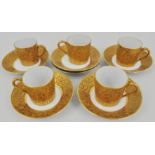 Limoges L Bernadaud & Co coffee set, one cup missing.