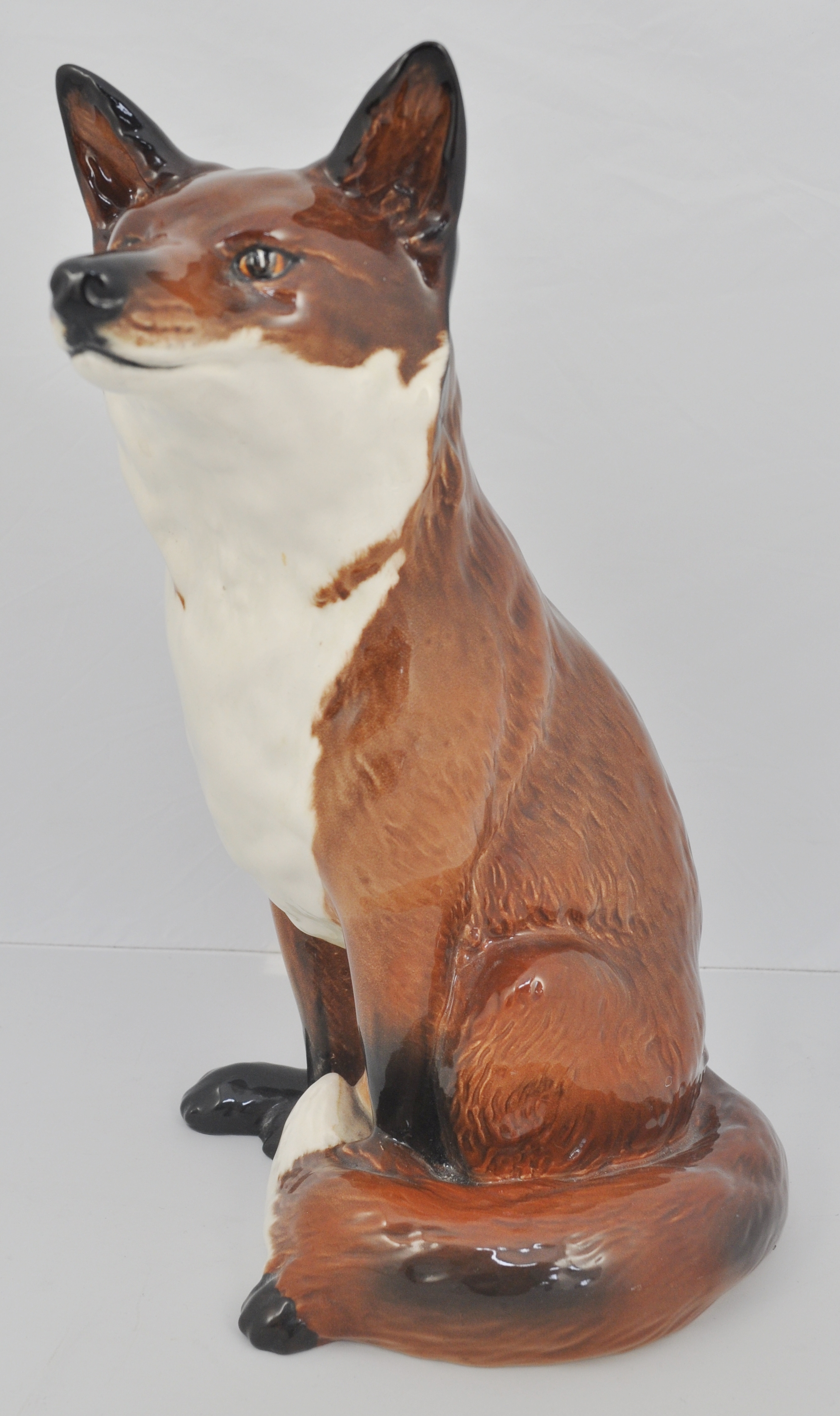 Beswick pottery Fireside Fox, height 31.5cms.