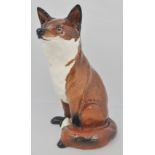 Beswick pottery Fireside Fox, height 31.5cms.