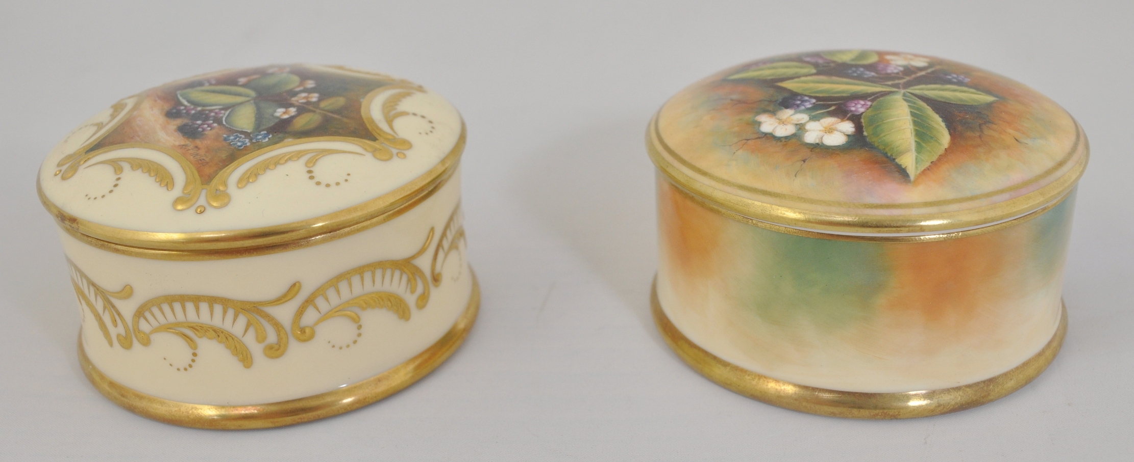 Two Coalport dishes and covers, cylindrical form, - Image 3 of 3