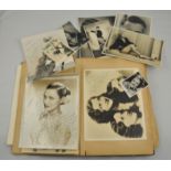 Autographs: An album compiled by Miss Bobbie Collin including signed publicists' photographs and