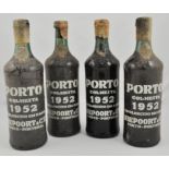 Niepoort Vintage Port, 1952, four bottles.