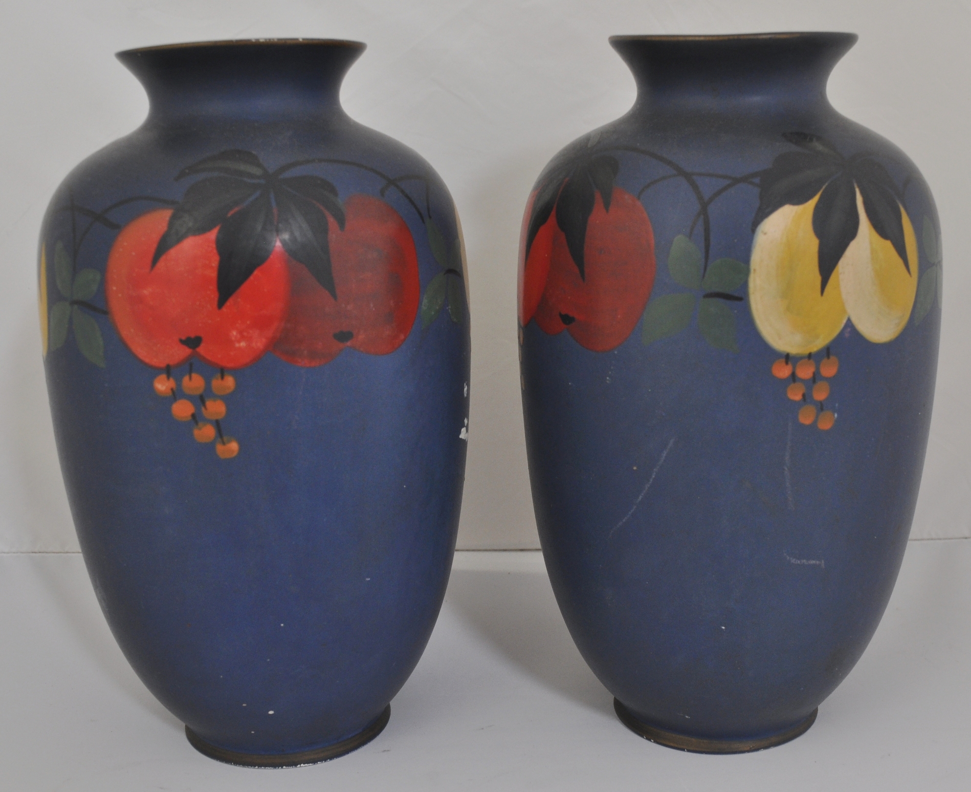 Pair of Mona vases, height 23cms, and a spill vase (3). - Image 3 of 3