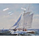 After Paul Driver, Yacht at Sea, bears signature and numbered 41/250 colour print.