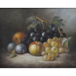 After Oliver Clare (contemporary), still life of fruit.