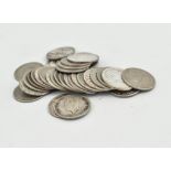 A collection of silver three pence coins, mostly silver, Southern Rhodesia, Nyasaland, South Africa,