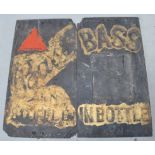 Bass Brewery Advertising wall slate signs 51cm x 28cm.