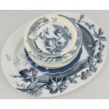 Collection of Staffordshire Ironstone Gainsborough pattern, ten plates, ornament plates,