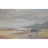 David Weston, Breezy Day, Red Wharf Bay, oil on canvas board, signed, labelled verso,