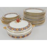 Royal Doulton Cellini pattern dinner service.