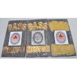 Bass Brewery Advertising wall slate signs 51cm x 28cm.