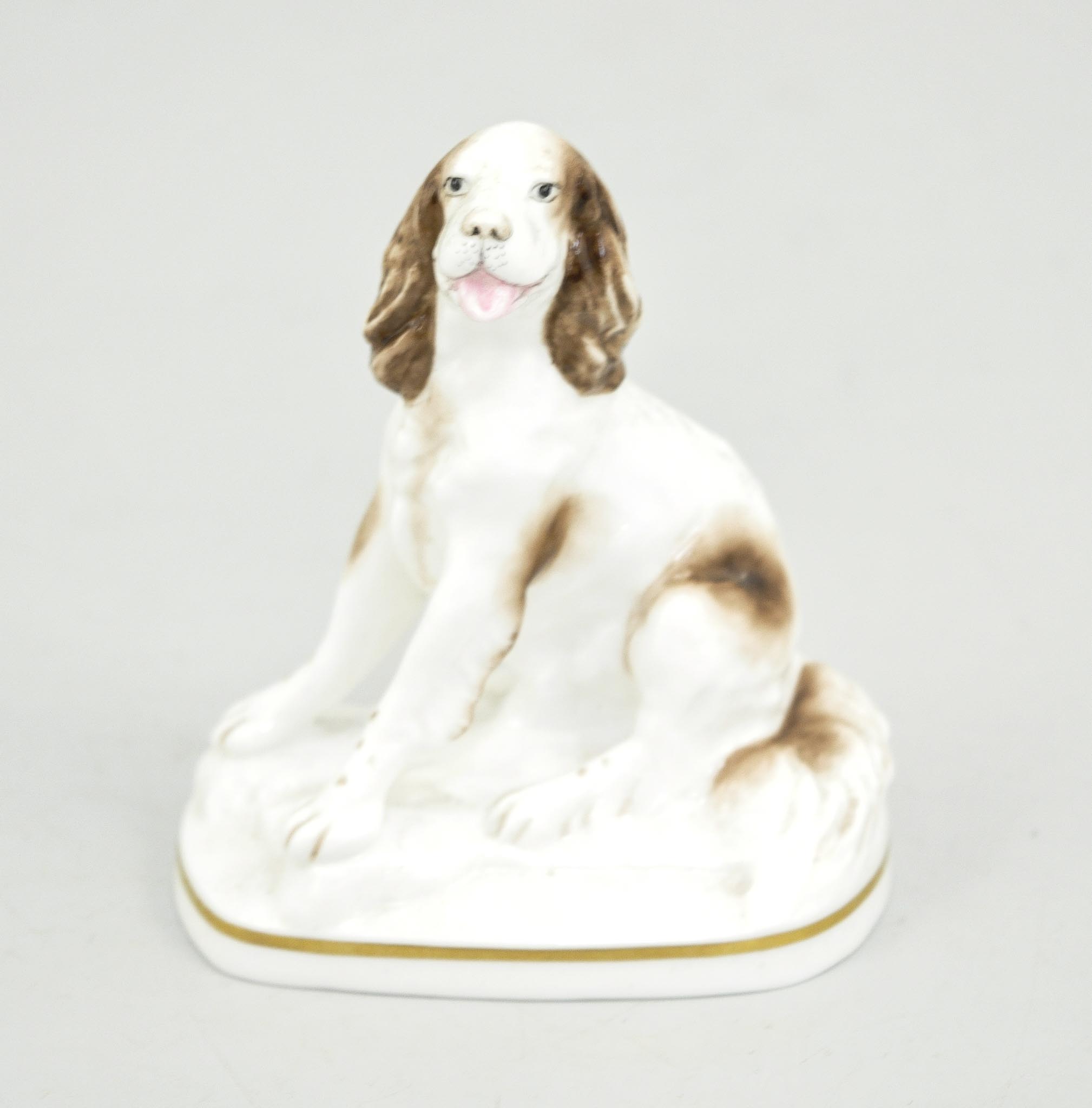 Royal Worcester, 'Springer Spaniel' modelled by Kenneth Potto, factory marks, 9.5cm.