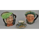 Royal Doulton character jug, Sairey Gamp, 16cm and other decorative ceramics.