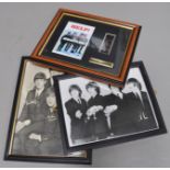 Box of The Beatles photos and limited edition framed cell, (quantity).