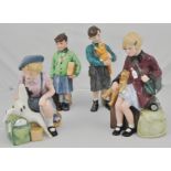Set of four Royal Doulton figures, The Homecoming HN3295, limited edition 306/9500, 17cm,