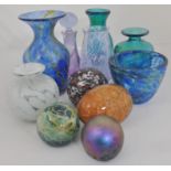 A collection of Maltese Mdina and other glass, (quantity).
