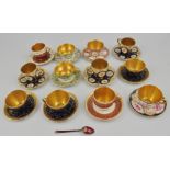 Collection of Doulton "Harlequin" tea and coffee wares.