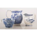 Collection of blue and white ware.