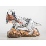 Royal Doulton model, a dog and pheasant HN2529, height 21cm.