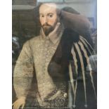 Medici colour print of William Shakespeare 1609, 44 x 33cms and collection of prints.