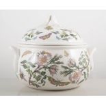 Portmeirion soup tureen, cover and stand, height overall 25cm, (3).