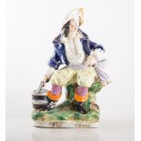 Staffordshire figure - Will Watch, height 32cms.