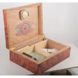 Modern Humidor, 28cm, and various playing cards.
