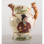 A Fieldings Crown Devon musical jug, "John Peel",