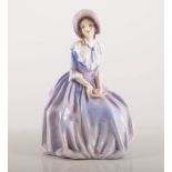 Royal Doulton figurine, "4 O'Clock", HN1760. 16cms.