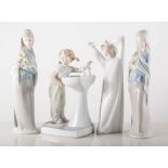 Lladro - two girls with lilies,