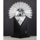 Swarovski Crystal, a signed limited edition faceted figure, 'Peacock', 1998, in carry case,