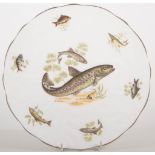 Set of seven Figgjo & Flint, Norway, fish plates, and another set of fish plates.