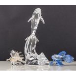 Swarovski Crystal, six South Sea series figures; including South Sea shell,