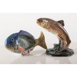 Beswick - Trout, 1390, 1955/75, Fish pin tray (rare), 1304.(2).